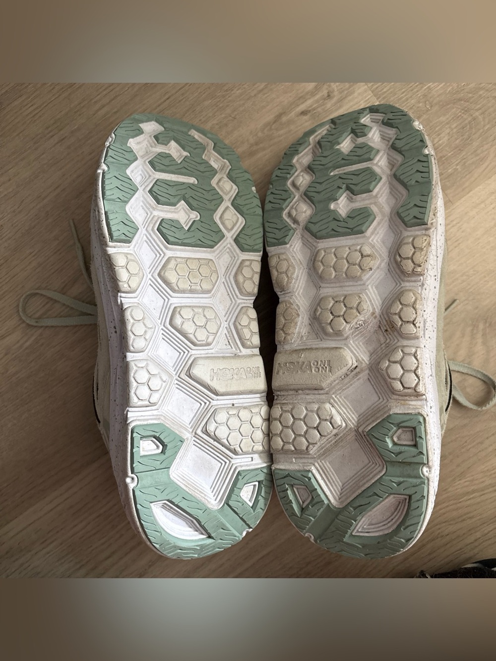 HOKA ONE One Men's 9.5 M Clifton L Suede Shoes Agave Green W 10.5 - Picture 7 of 7